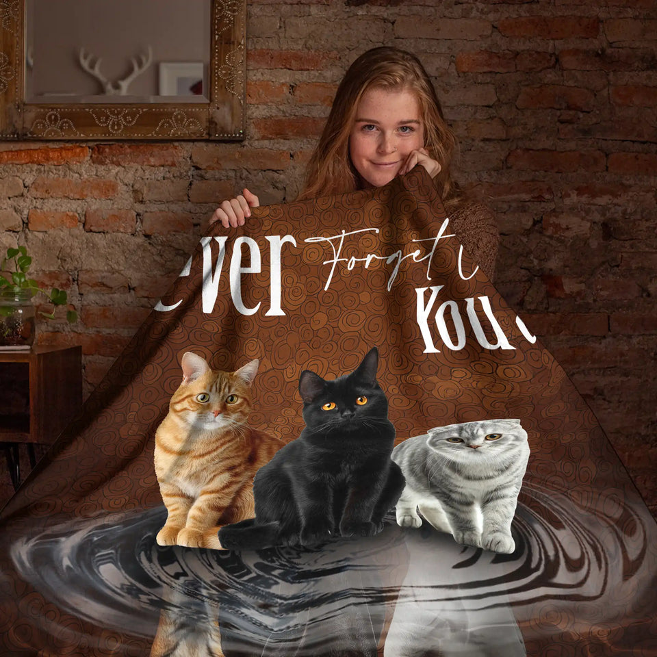 Cat Tiger Reflection Blanket – Never Forget Who You Are Gift