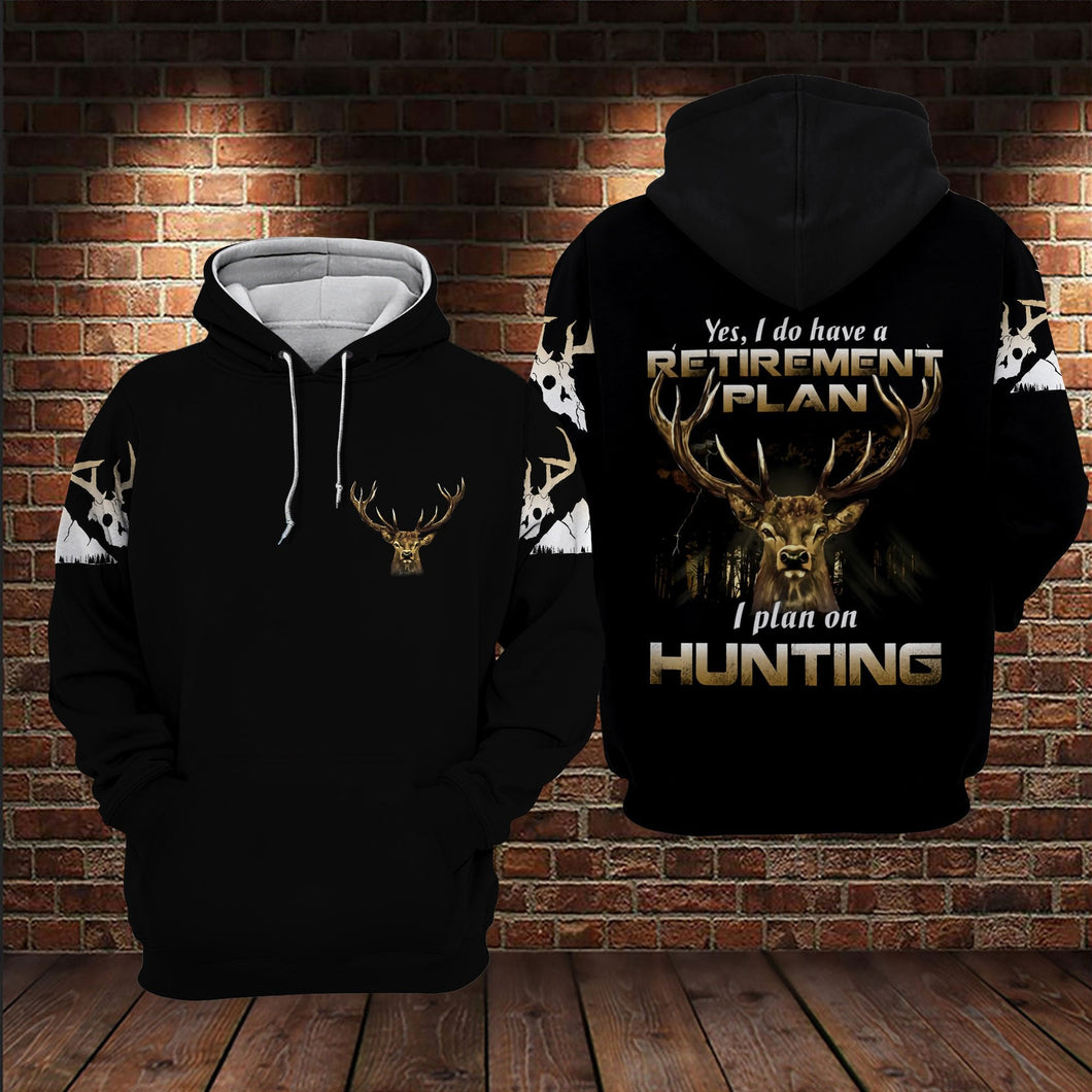 Hunting I Do Have A Retirement Plan All Over Printed Unisex Hoodie