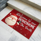 Personalized Santa Christmas Doormat – Ho Ho Home Welcome Mat
