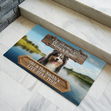 Personalized Lakeside Dog Doormat – Custom Pet & Family Name Mat