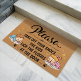 Funny Family Doormat – Take Off Your Shoes Welcome Mat