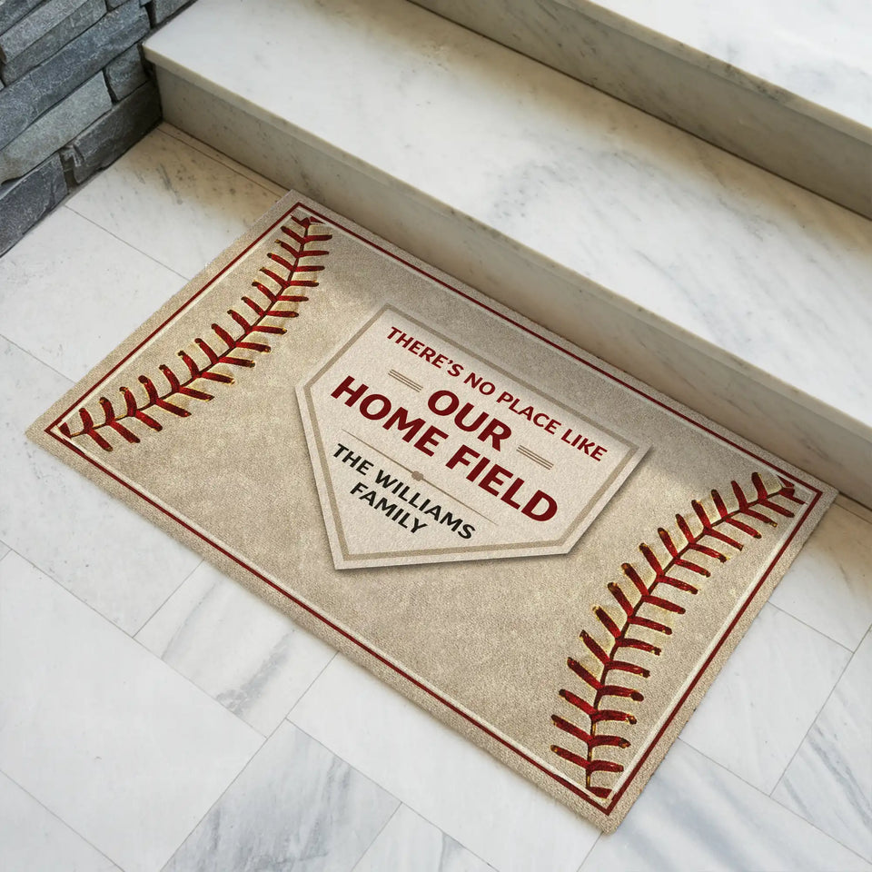Personalized Baseball Family Doormat – Custom Family Name Mat