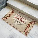Personalized Baseball Family Doormat – Custom Family Name Mat