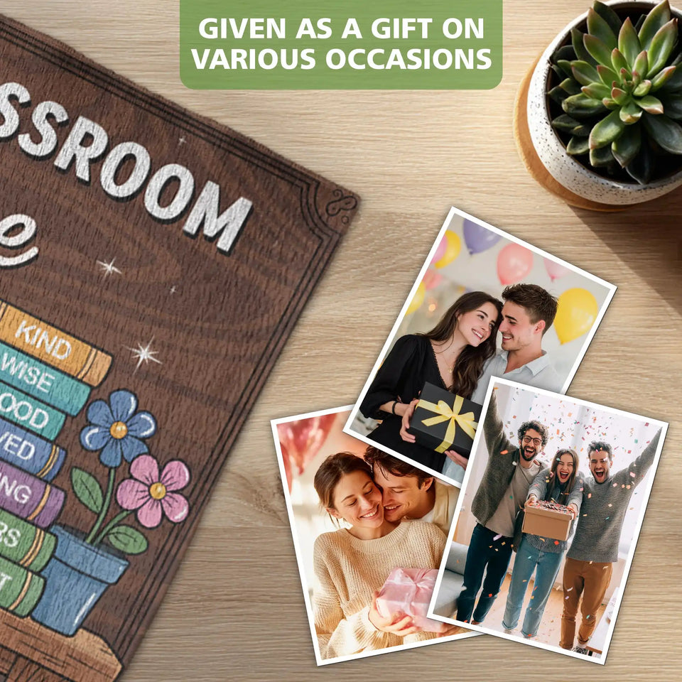 Inspirational Classroom Doormat – Positive Teacher Welcome Mat
