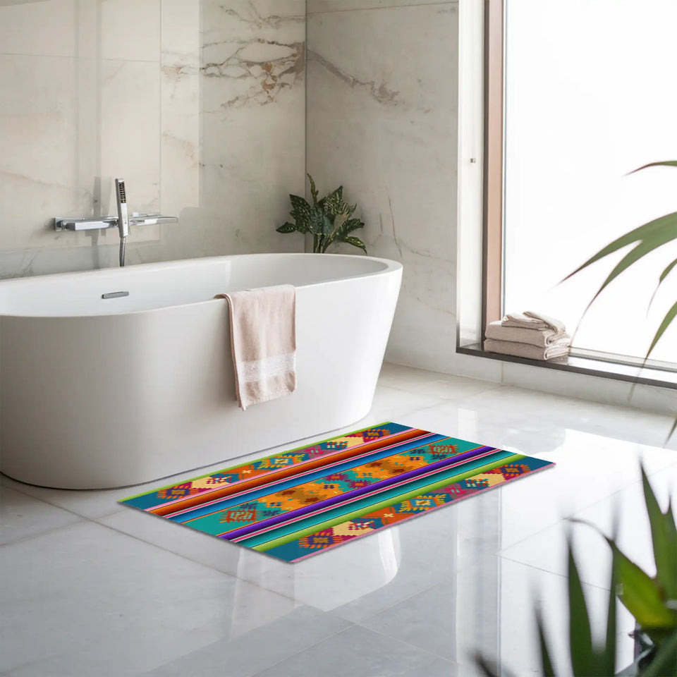Southwestern Geometric Doormat – Colorful Boho Welcome Mat