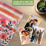 Patriotic Wildflower Doormat – American Flag Floral Mat