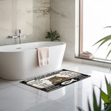 Personalized Cat House Rules Doormat – Custom Pet Name Mat