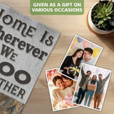 Personalized Camo Cow Doormat – Custom Couple Names Farm Mat