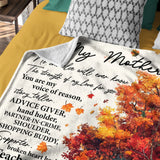 Personalized Mother Blanket – Autumn Tree Love Gift