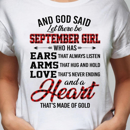 September Girl - And God said let there be - Jesus Apparel