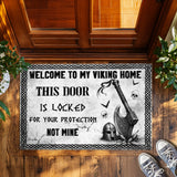 Viking Doormat – Locked Door Norse Welcome Mat