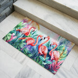 Flamingo Doormat – Tropical Watercolor Door Mat