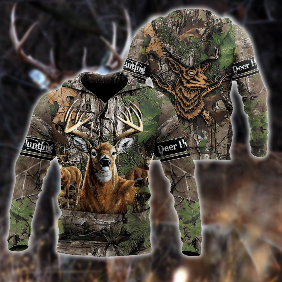 Unisex Hoodie All Over Print Hunting Gifts Deer Hunting Gifts Deer Hunter All Over Printed Unisex Hoodie