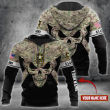 Soldier Army Skull All Over Printed Unisex Hoodie