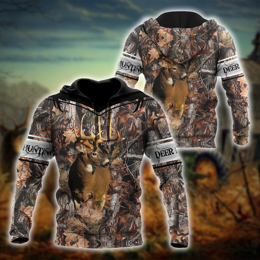 Unisex Hoodie All Over Print Hunting Gifts Deer Hunting Gifts Camo Deer Hunter All Over Printed Unisex Hoodie