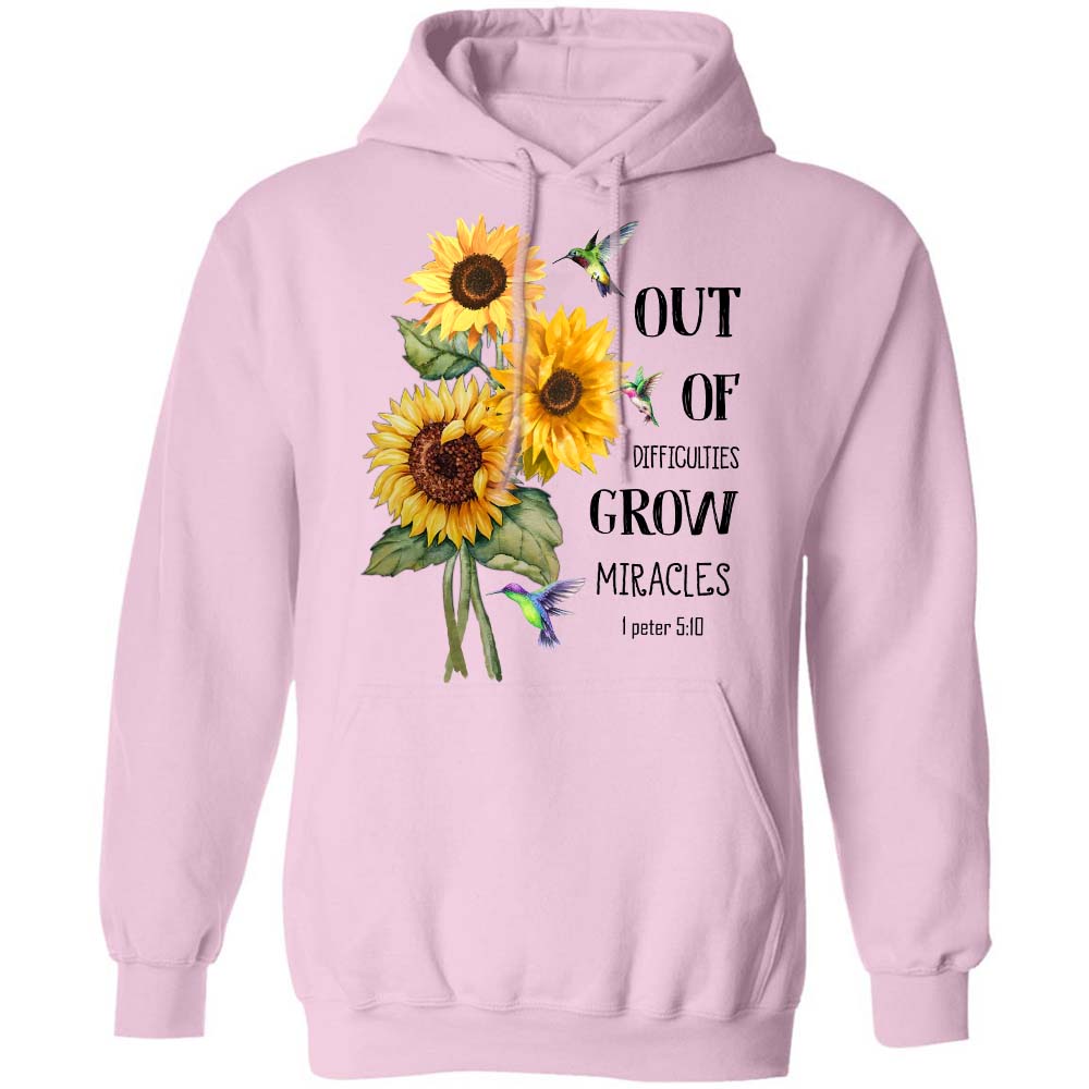 Sunflower - Out of difficulties, grow miracles Jesus Apparel