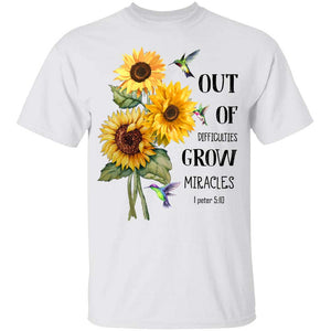 Sunflower - Out of difficulties, grow miracles Jesus Apparel