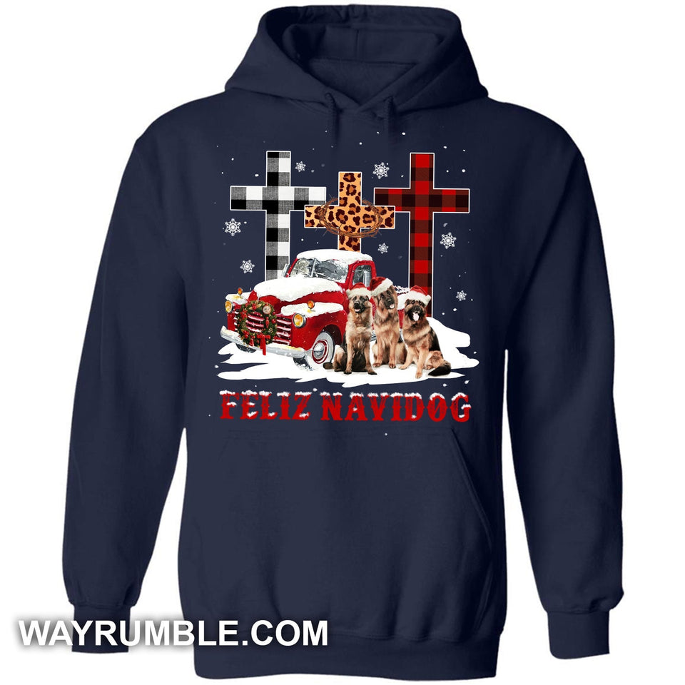 German Shepherd - Feliz Navidog Dog Apparel