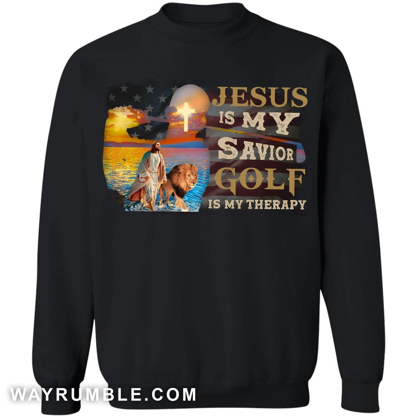 Golf - Jesus is my savior, golf is my therapy Jesus, golf Apparel
