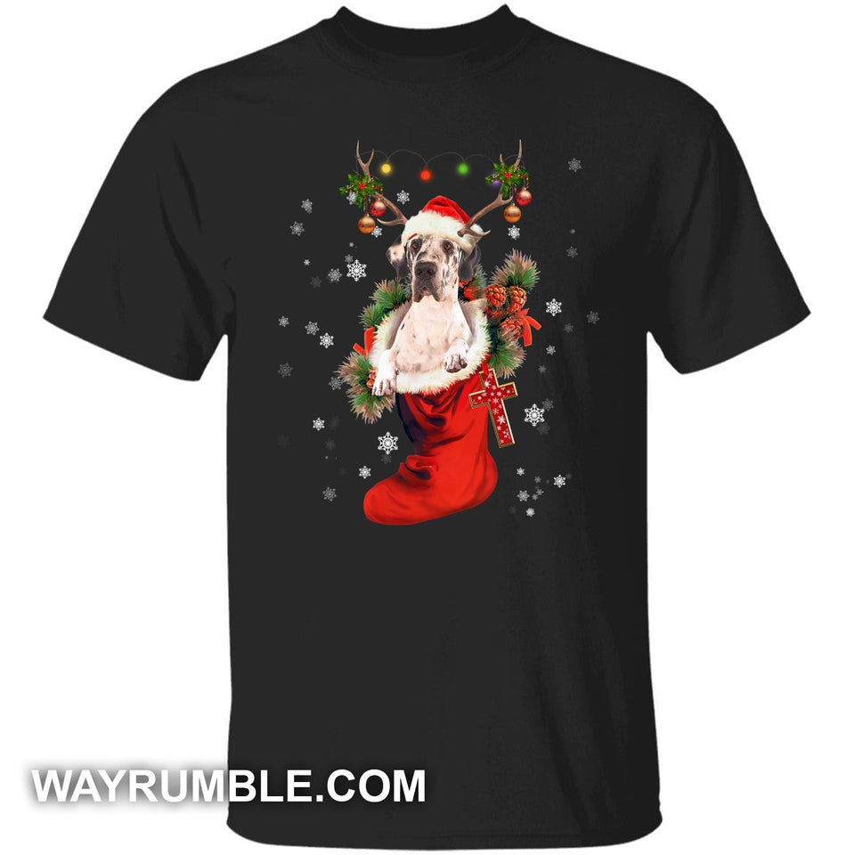 Great Dane, amazing Christmas gift - A lovely reindeer in a sock Dog Apparel