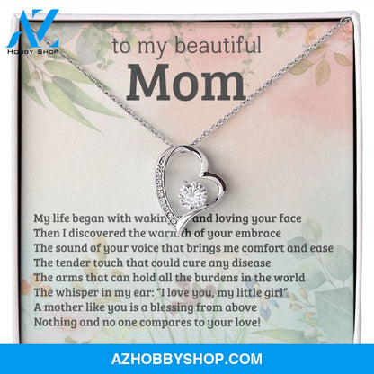 Mom - A Blessing From Above - Forever Love Necklace