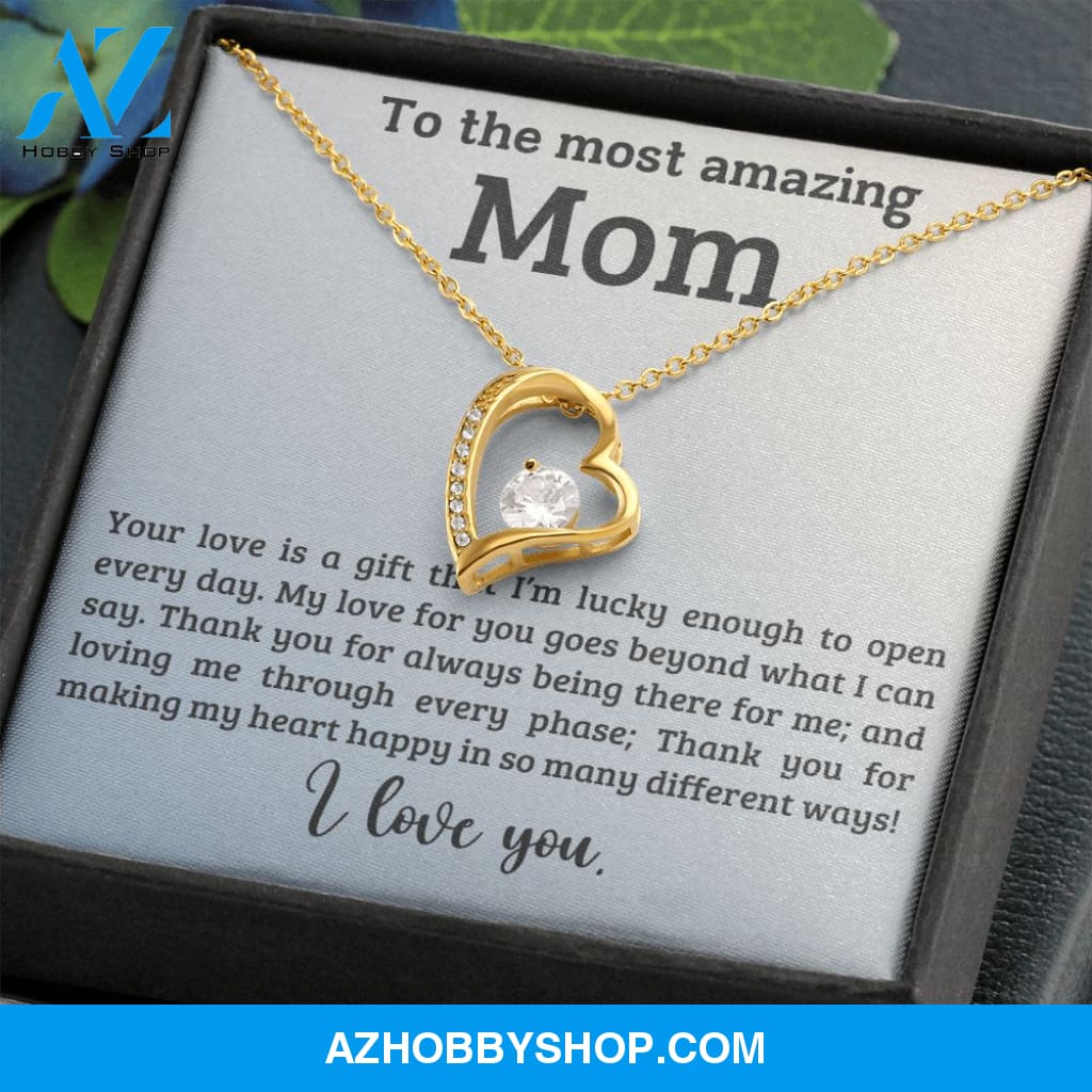 Mom - A Gift - Forever Love Necklace