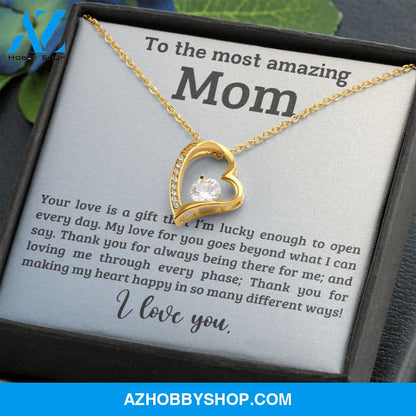 Mom - A Gift - Forever Love Necklace