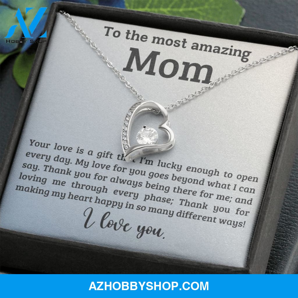 Mom - A Gift - Forever Love Necklace