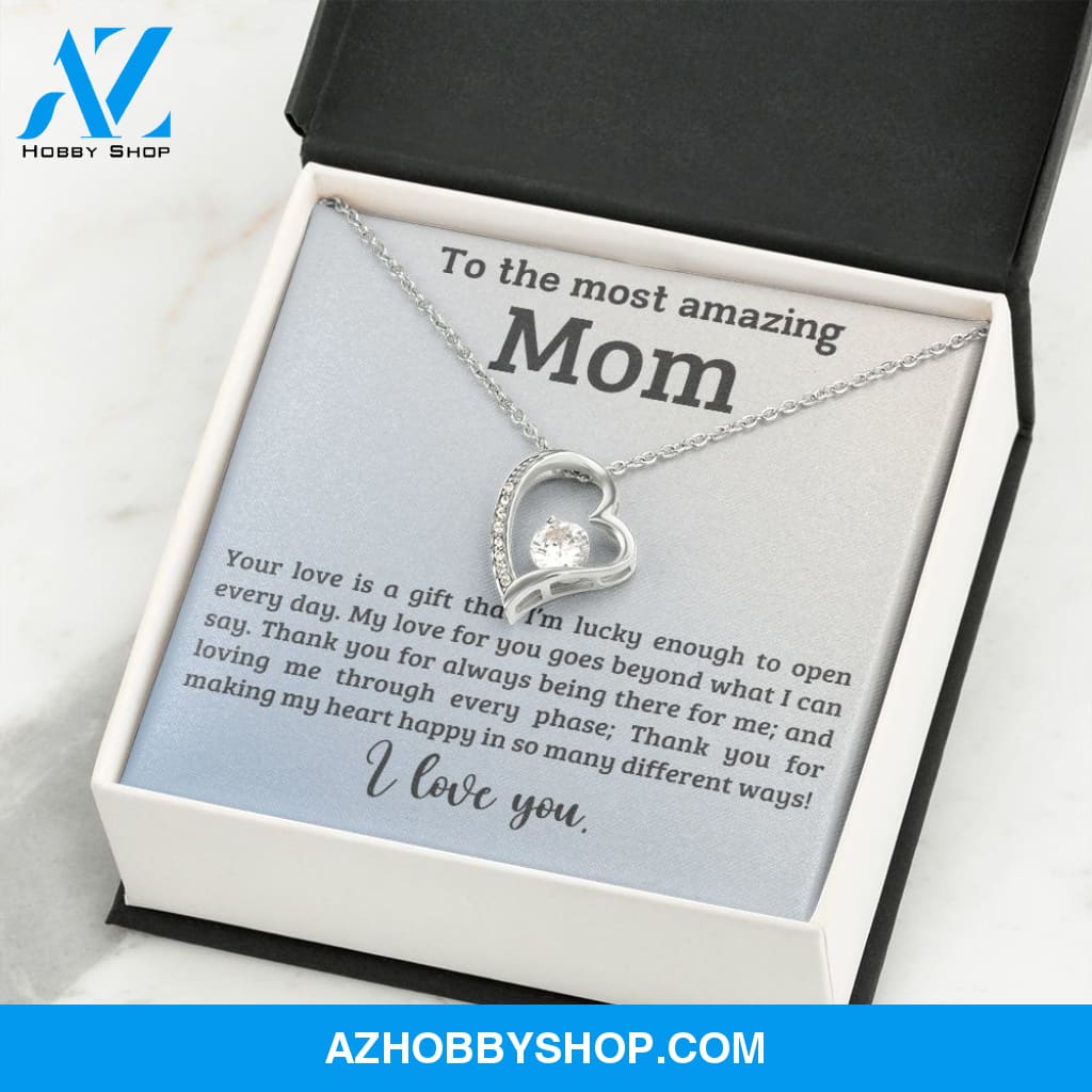Mom - A Gift - Forever Love Necklace