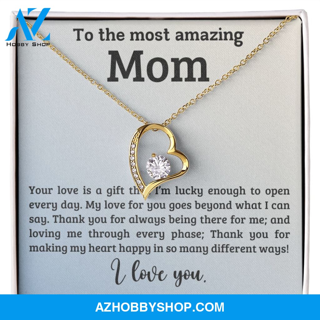 Mom - A Gift - Forever Love Necklace