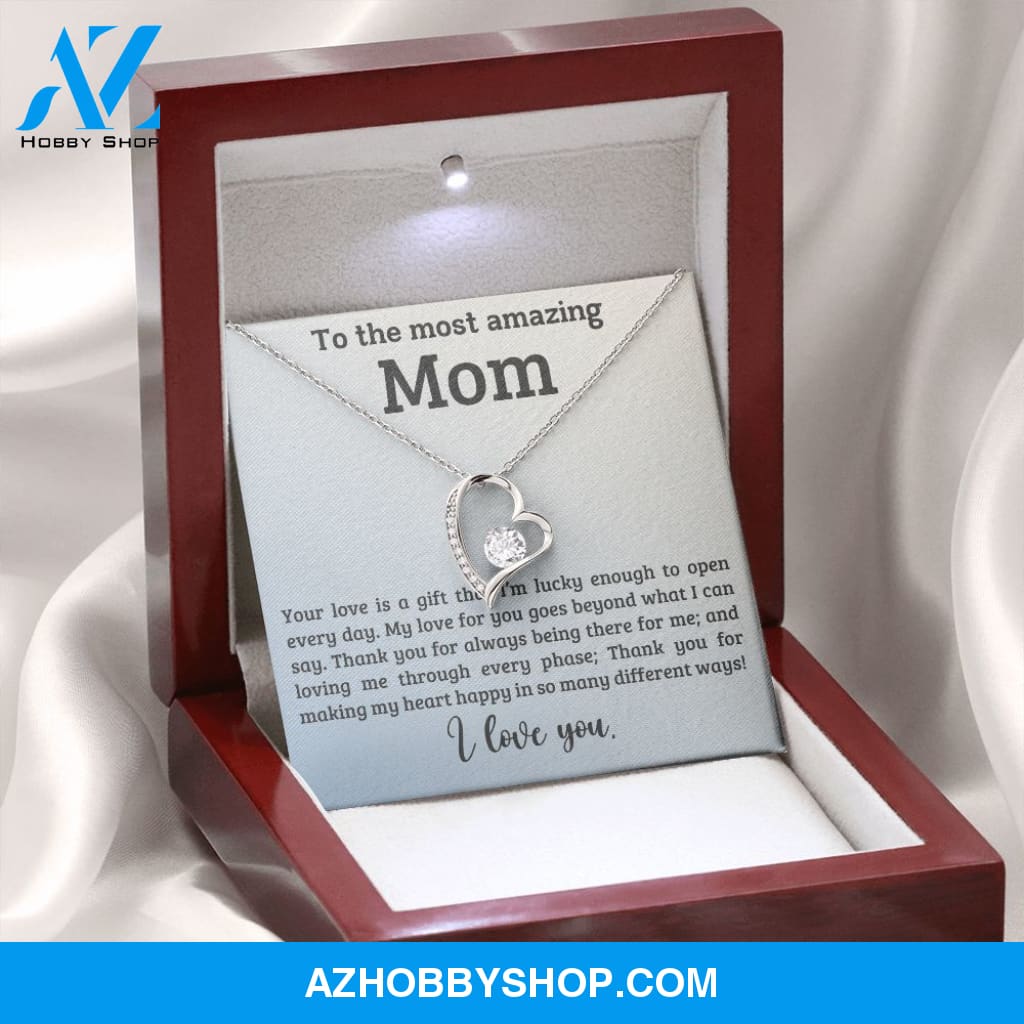 Mom - A Gift - Forever Love Necklace