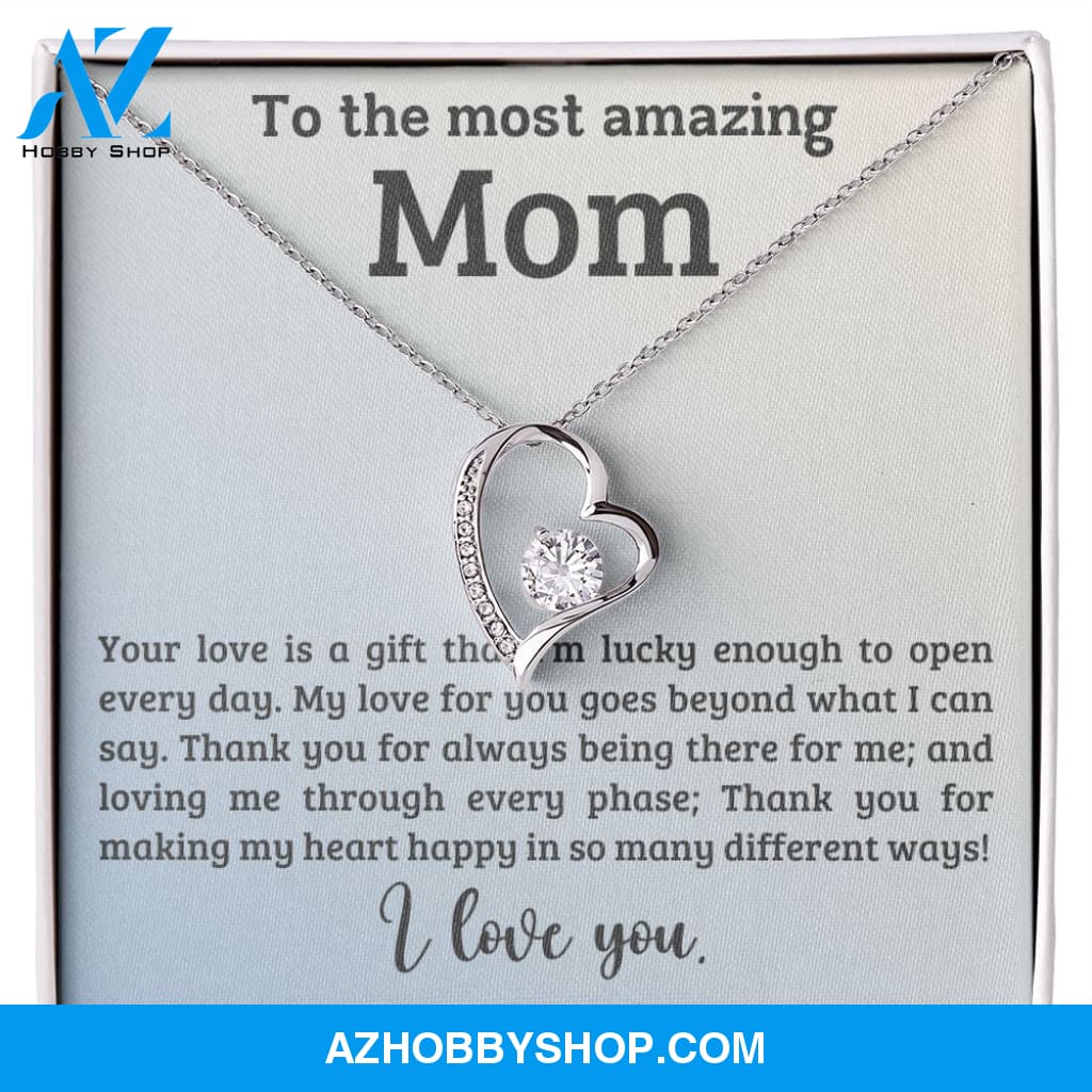 Mom - A Gift - Forever Love Necklace