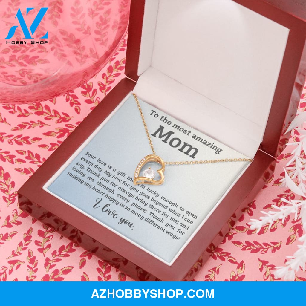 Mom - A Gift - Forever Love Necklace