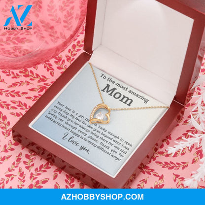 Mom - A Gift - Forever Love Necklace