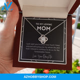 Mom - Enjoyed Annoying You - Silver Necklace From Daughter