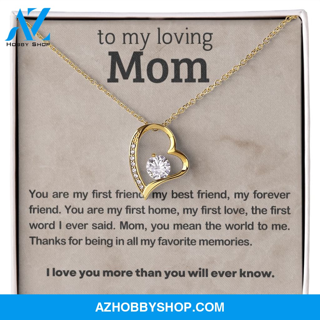 Mom - Favorite Memories - Forever Love Necklace