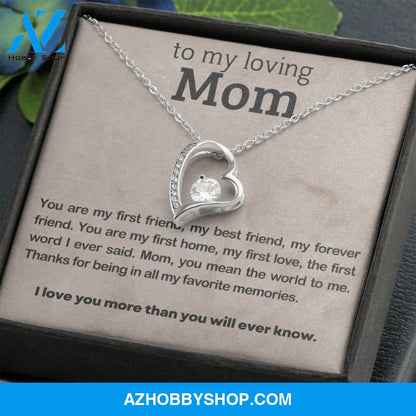 Mom - Favorite Memories - Forever Love Necklace