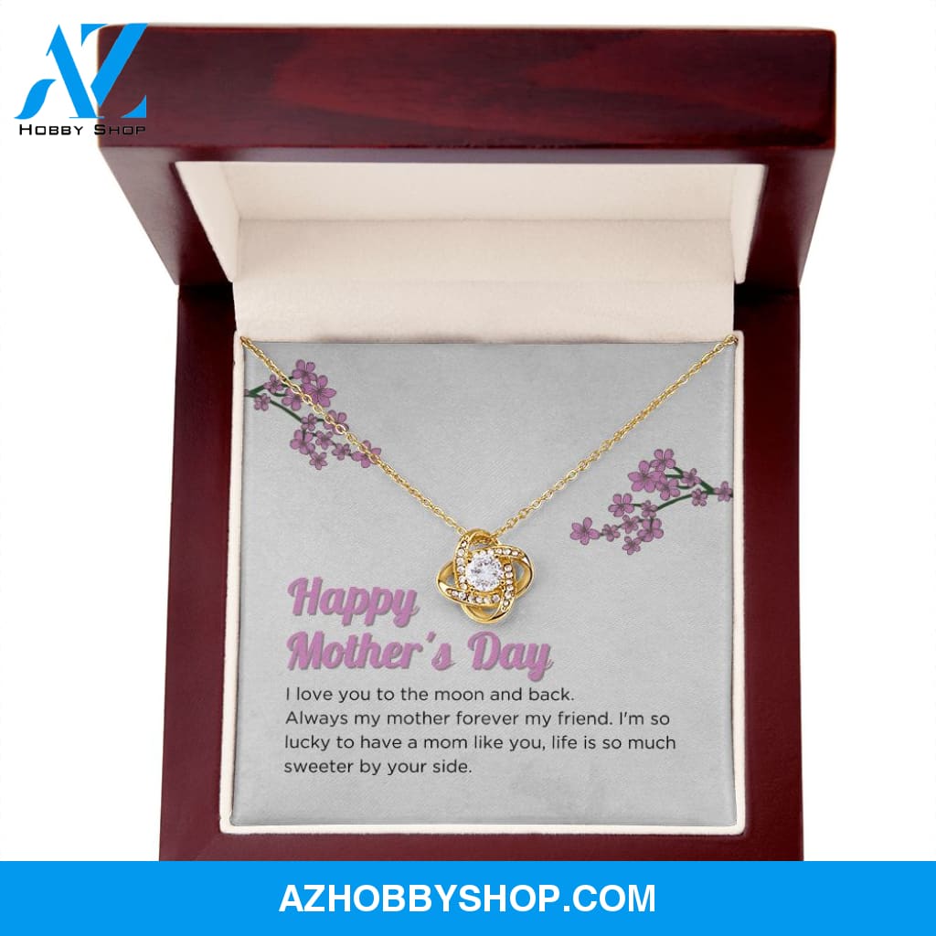 Mom - Happy Mother's Day - Love Knot Necklace