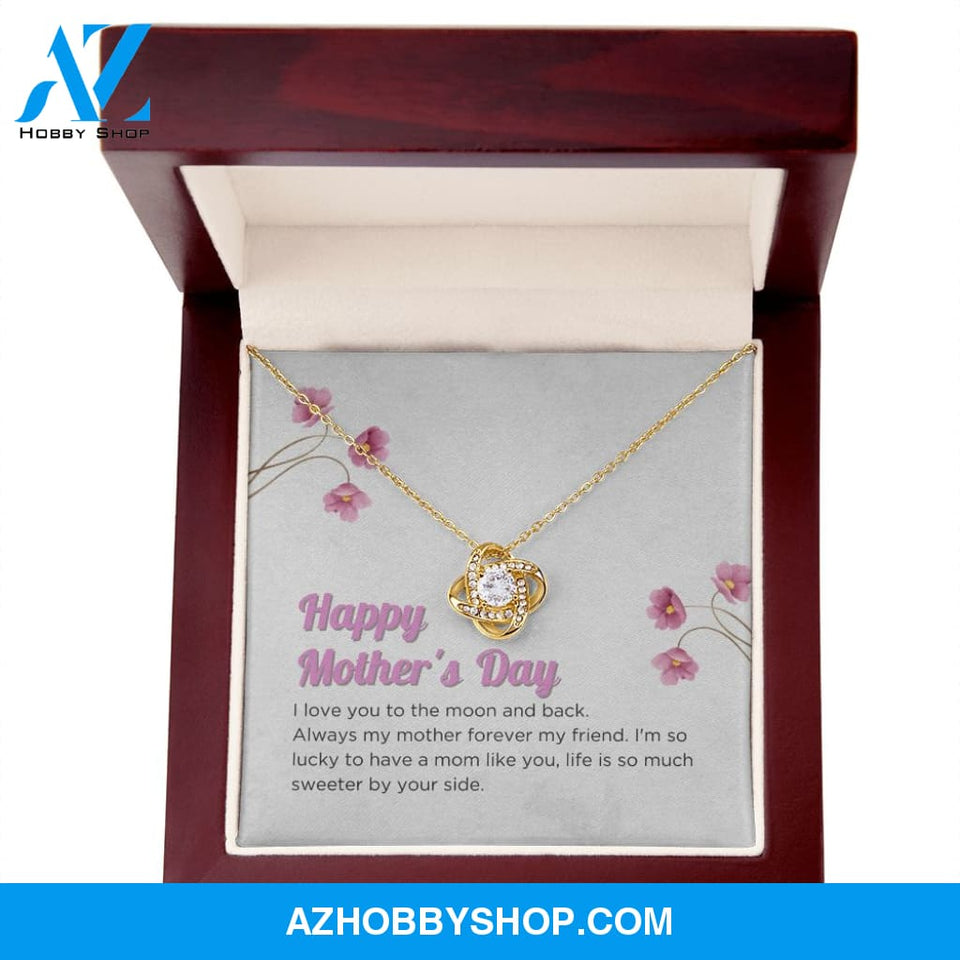 Mom - Happy Mother's Day - Love Knot Necklace