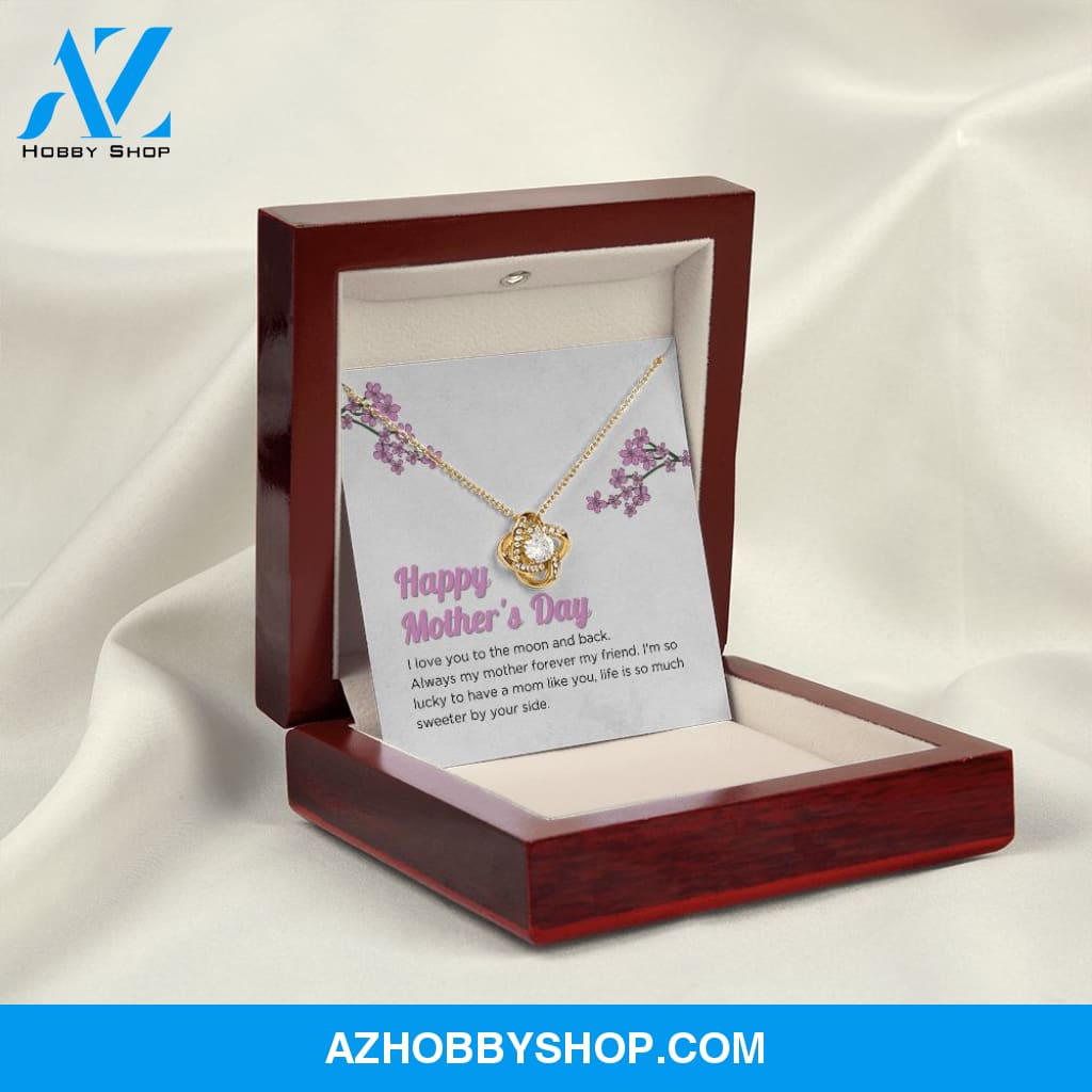 Mom - Happy Mother's Day - Love Knot Necklace