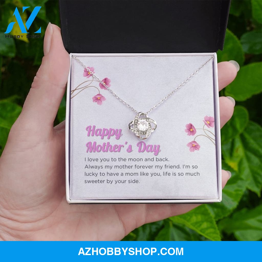 Mom - Happy Mother's Day - Love Knot Necklace