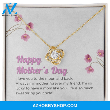 Mom - Happy Mother's Day - Love Knot Necklace