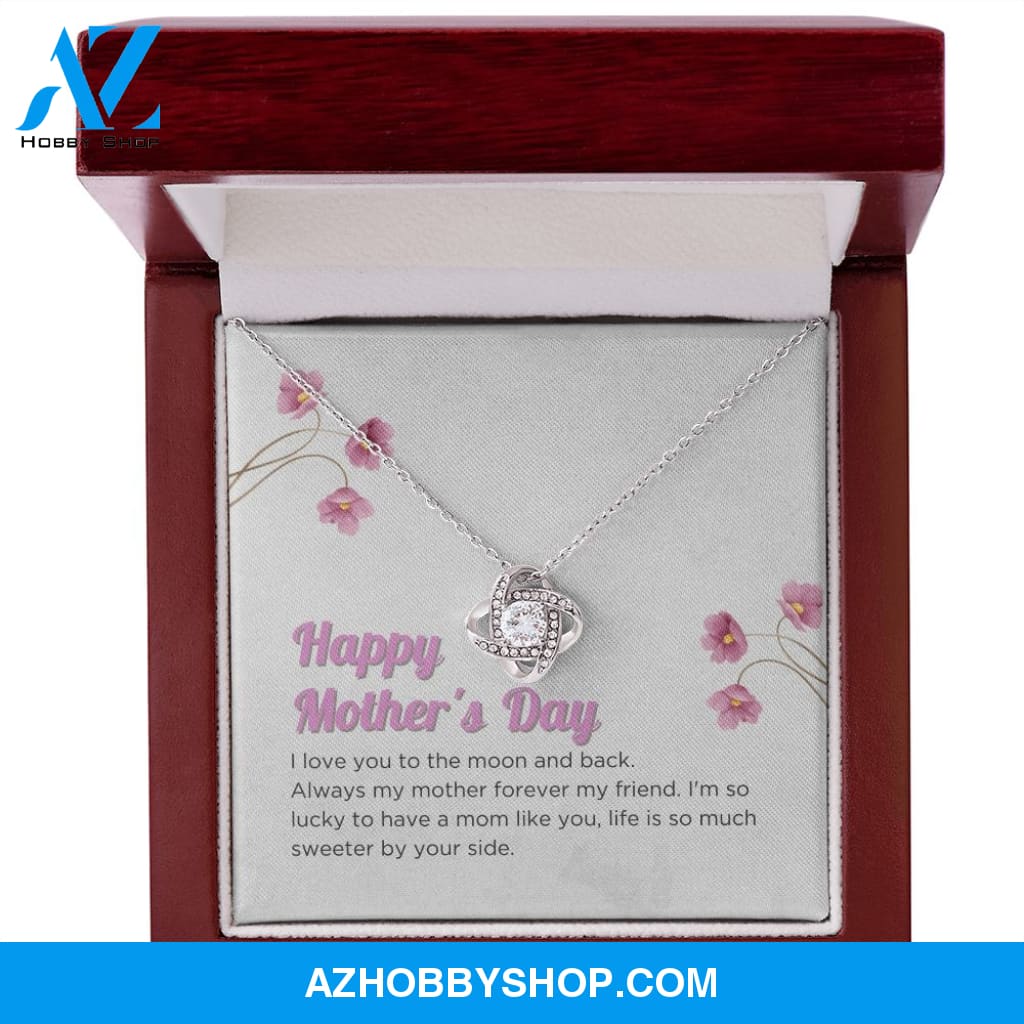 Mom - Happy Mother's Day - Love Knot Necklace