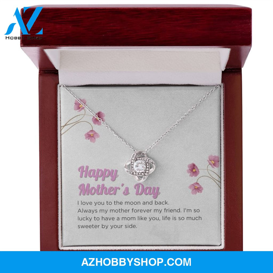 Mom - Happy Mother's Day - Love Knot Necklace