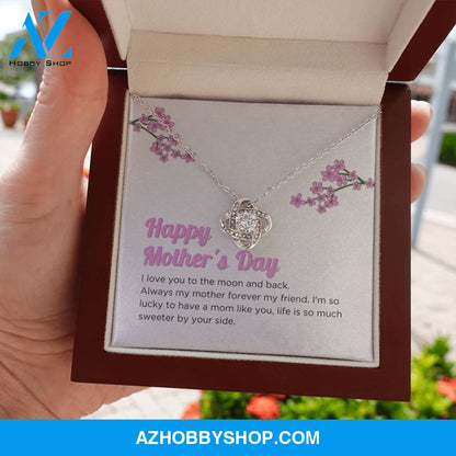 Mom - Happy Mother's Day - Love Knot Necklace