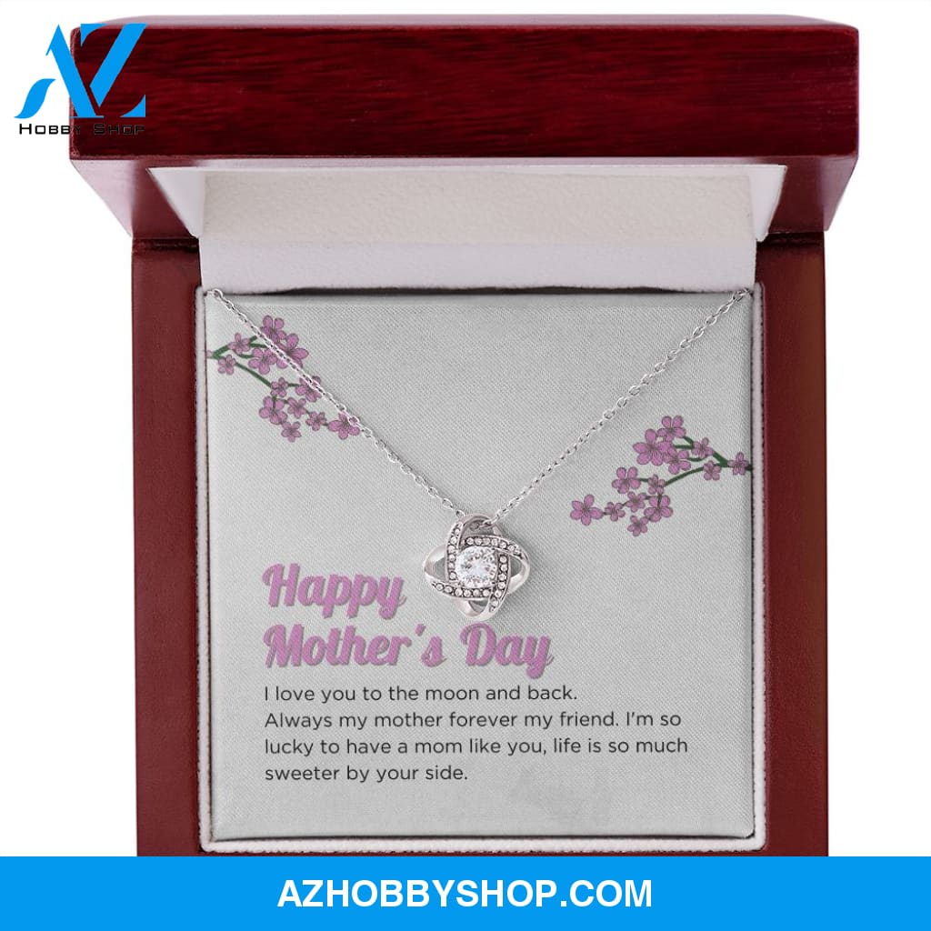 Mom - Happy Mother's Day - Love Knot Necklace