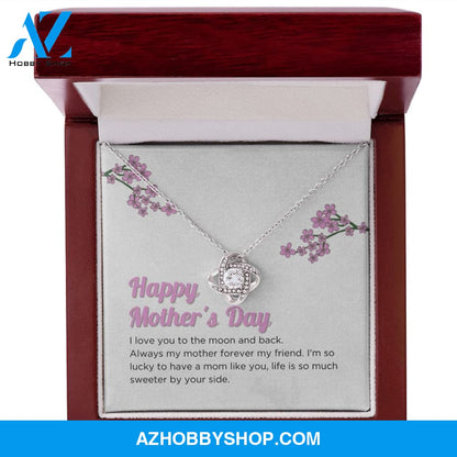 Mom - Happy Mother's Day - Love Knot Necklace