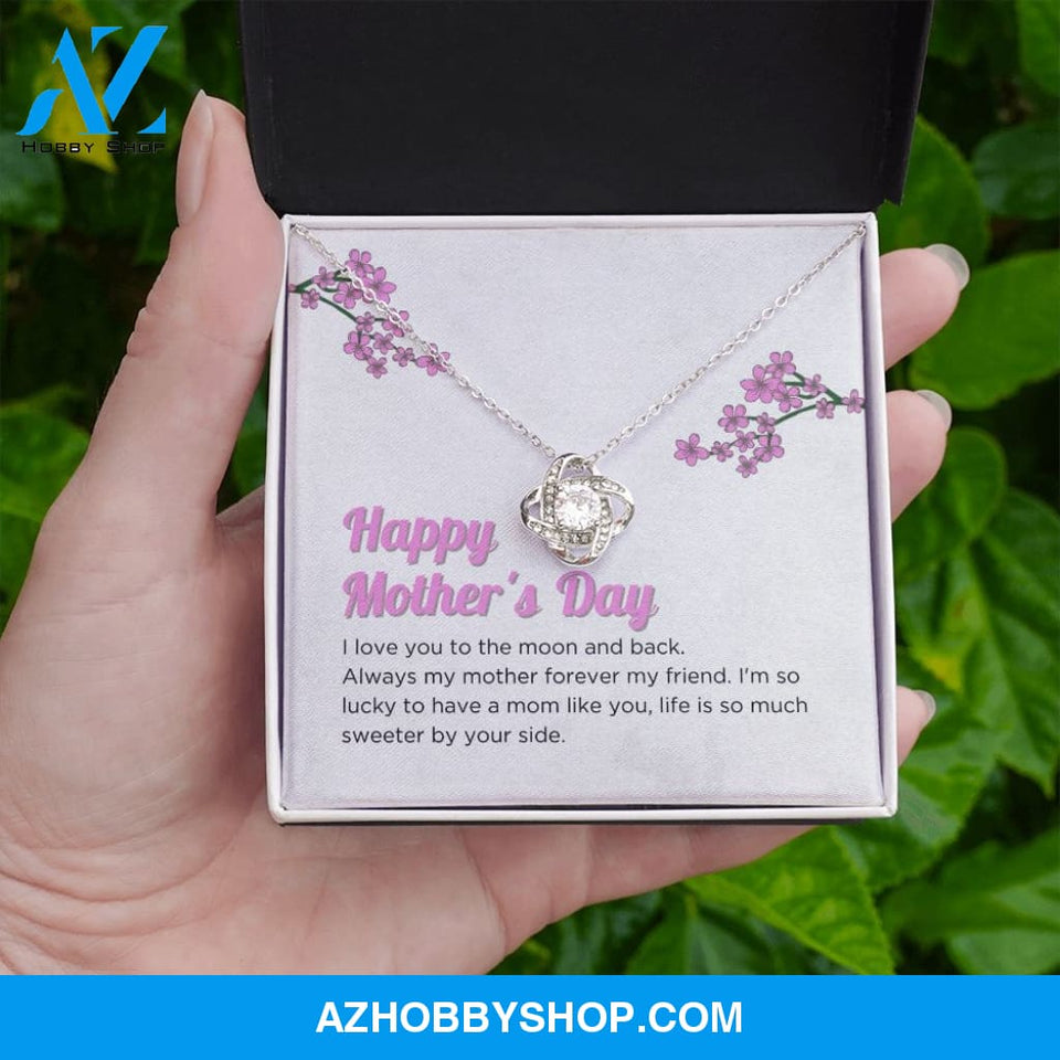 Mom - Happy Mother's Day - Love Knot Necklace