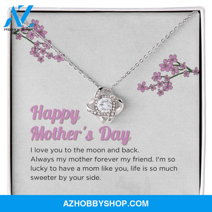 Mom - Happy Mother's Day - Love Knot Necklace