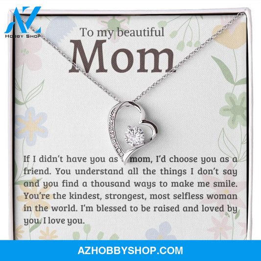 Mom - Most Selfless Woman - Forever Love Necklace
